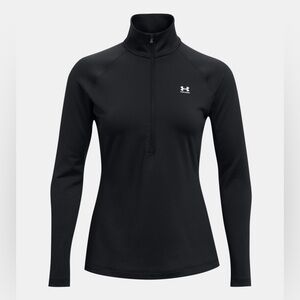 Under Armour Women's Black Long Sleeve 1/2-Zip. Size M